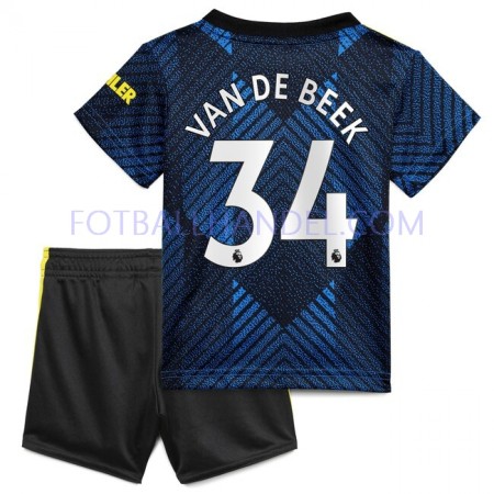 Barn Fotballdrakter Manchester United Donny van de Beek 34 Tredje 2021-22 Kortermet